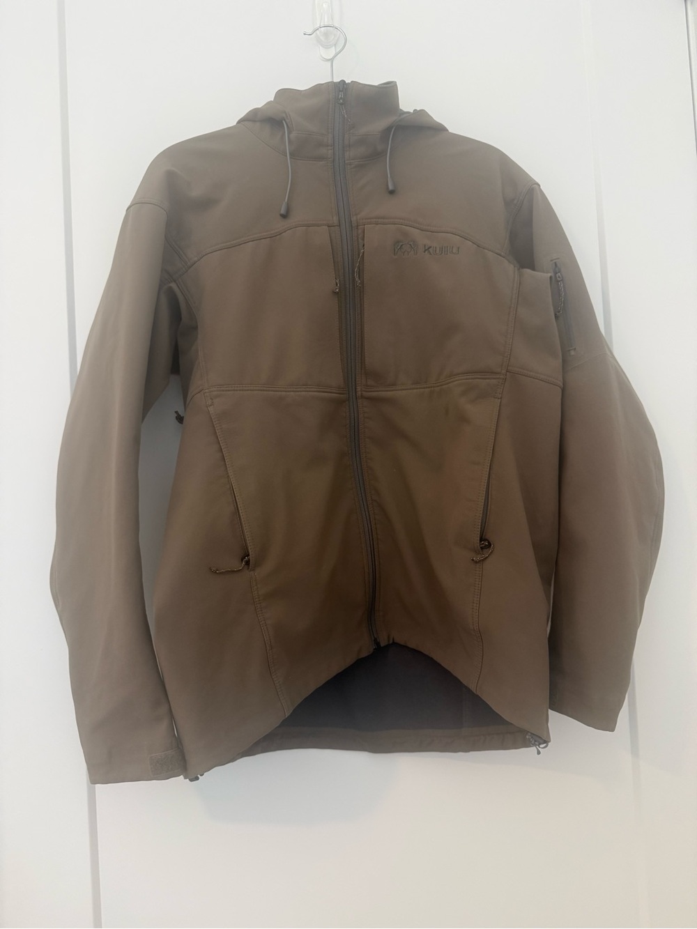 KUIU Brown Performance Hooded Softshell Jacket